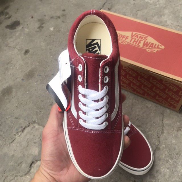 [Freeship từ 99k] GIÀY V. A. N. S OLD SKOOL ĐỎ ĐUN (Full box)