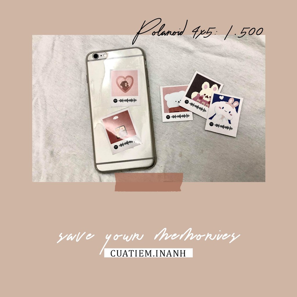 In Ảnh Polaroid, Film Theo Yêu Cầu - Ảnh Đã Được Ép Lụa Bảo Vệ