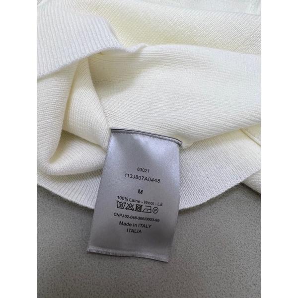 Áo len nữ cổ cao có 2 màu thêu logo thương hiệu Dior CD cao cấp