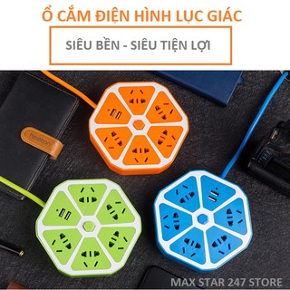Ổ ĐIỆN ĐA NĂNG LỤC GIÁC TÍCH HỢP USB CẮM SẠC ĐIỆN THOẠI