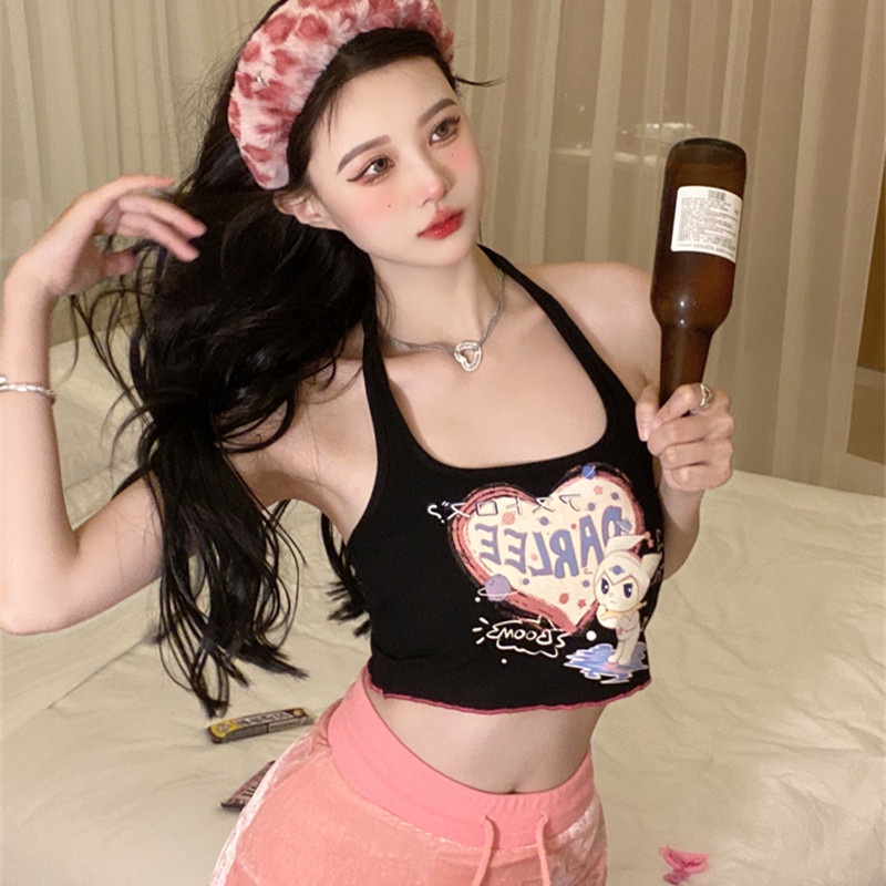 Áo Hai Dây In Họa Tiết Thời Trang Mùa Hè Dễ Phối Đồ