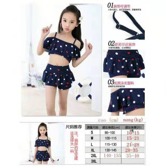 Bikini bộ đồ bơi áo tắm hai mảnh dễ thương cho công chúa