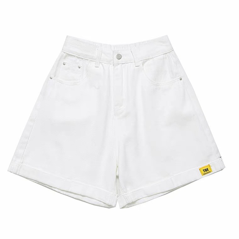 Quần short jean dáng ngắn sooc demin ống rộng lưng cao JENNIE STORE S4