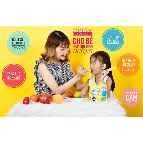 BABYPLUS-Siro giúp bé hết biếng ăn, ăn ngon, tăng cân, tăng sức đề kháng, dứt điểm táo bón