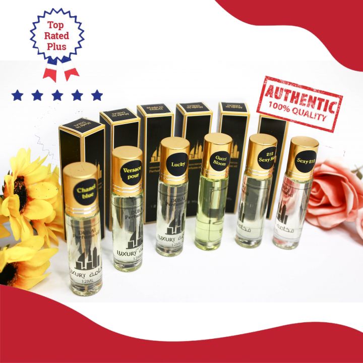 Tinh dầu nước hoa Dubai dạng lăn 12ml thơm lâu nhỏ gọn - Tinh dầu Dubai chuẩn 100% cho nam và nữ