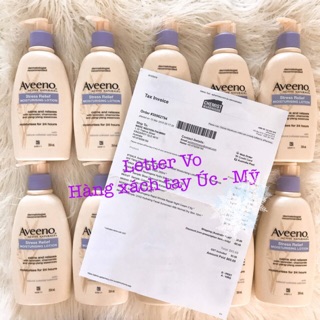 Sữa dưỡng thể Aveeno Positively Nourishing Calming Lotion chiết xuất oải hương , cúc la mã.