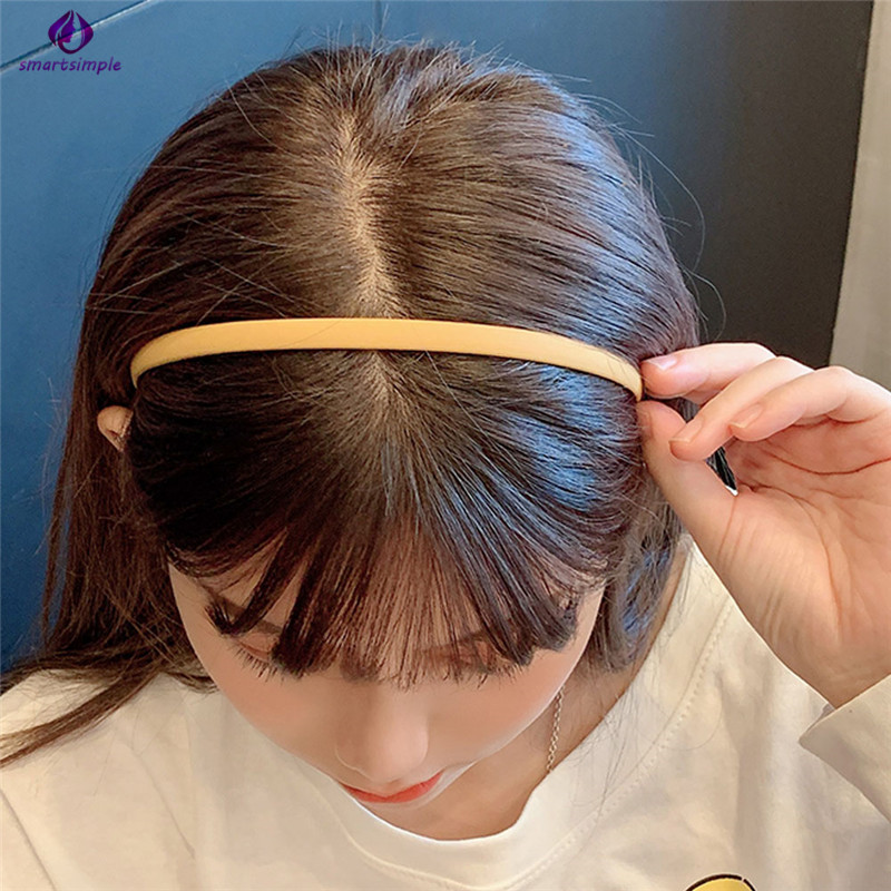 Băng đô cài tóc màu trơn thời trang cho nữ