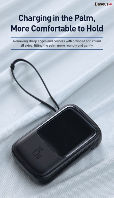 Pin dự phòng tích hợp cáp sạc Baseus Q Pow Digital Display 10,000mAh