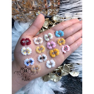 hoa bột nail xả kho, hoa bột trang trí móng, đồ nail