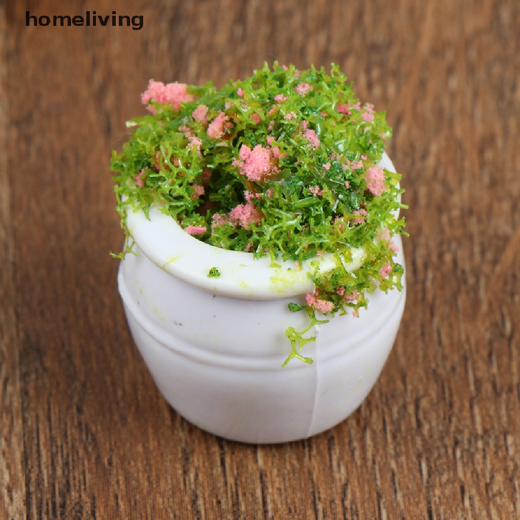 Bộ 2 Chậu Cây Bonsai Mini Tỉ Lệ 1: 12 Dùng Trang Trí Nhà Búp Bê