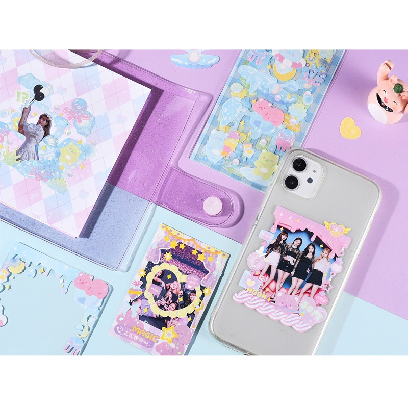 Flowertree Bộ 4 Sticker Dán Trang Trí Sổ Lưu Niệm