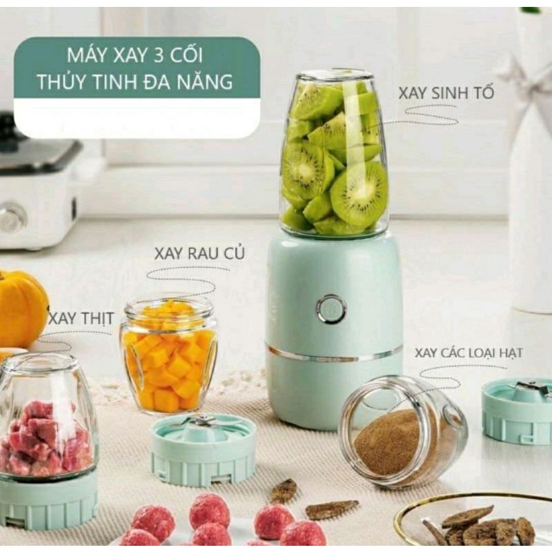 Phụ kiện máy xay 3 cối nội địa