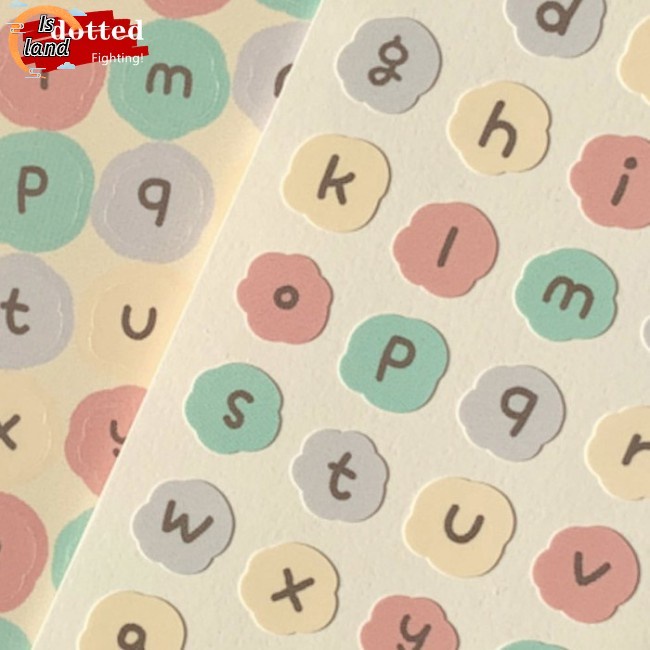 IS GaLiCiCi Alphabet Sticker / Color English Alphabet Sticker / Mini Photo Sticker