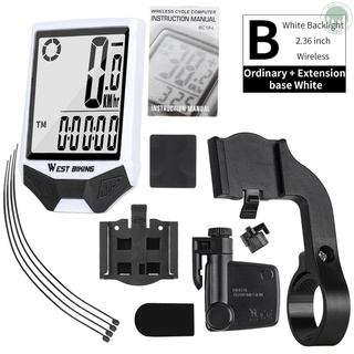 Đồng Hồ Đo Tốc Độ Không Dây Màn Hình Lcd Chống Nước Có Đèn Sau Cho Xe Đạp