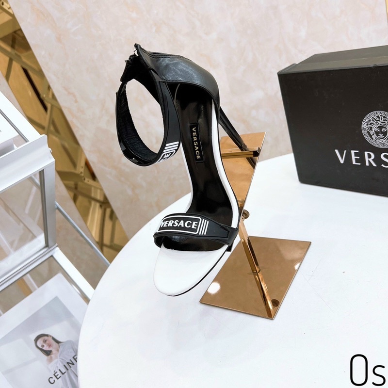 Sandal cao gót versac quấn cổ fullbox