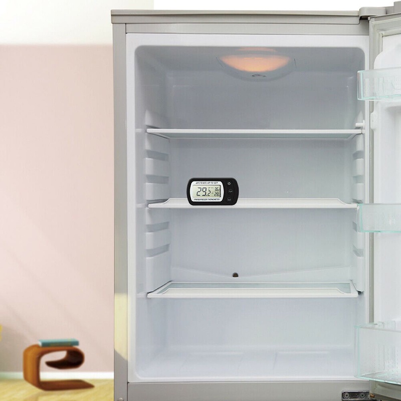 Tủ lạnh nhiệt kế với MÀN HÌNH LCD Hiển Thị kỹ thuật số cầm tay Nhiệt kế treo Lạnh Tủ Lạnh Đo Tủ Đông Chống-Độ ẩm Nhiệt Kế FLOWERDANCE