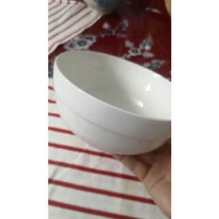 Bát tô canh gốm sứ tráng men đẹp màu trắng có ngấn 16cm