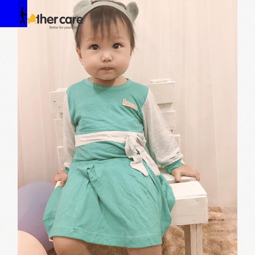 Váy FatherCare dài tay cho bé Buộc Nơ - FC801