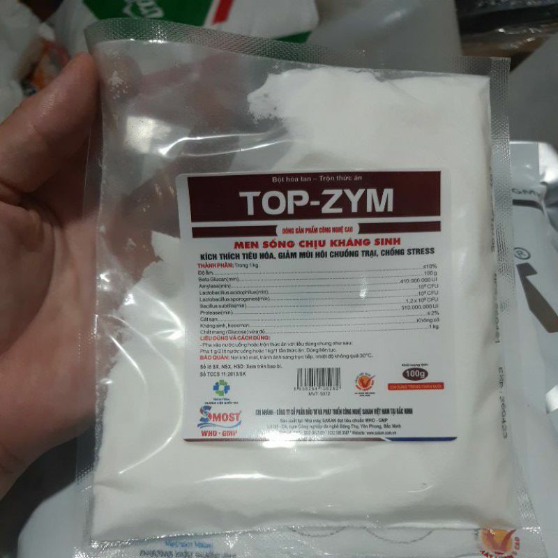 Men tiêu hóa Top zym 100g