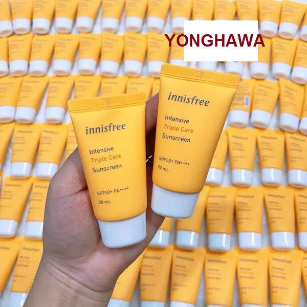 [Mini 10ml]Kem Chống Nắng Chống Trôi, Điều Chỉnh Tông Da Innisfree Intensive Triple Care Sunscreen SPF50+/PA