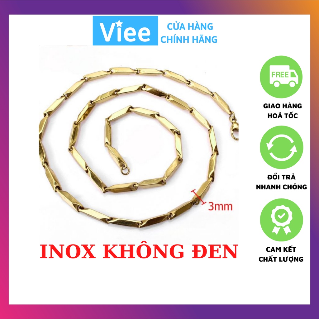 Dây chuyền nam inox Không gỉ hỏa tiển cao cấp Hàn Quốc