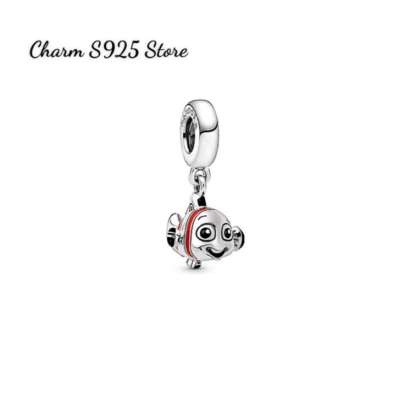 CHARM PAN ALE TREO CON CÁ BẠC S925 CAO CẤP