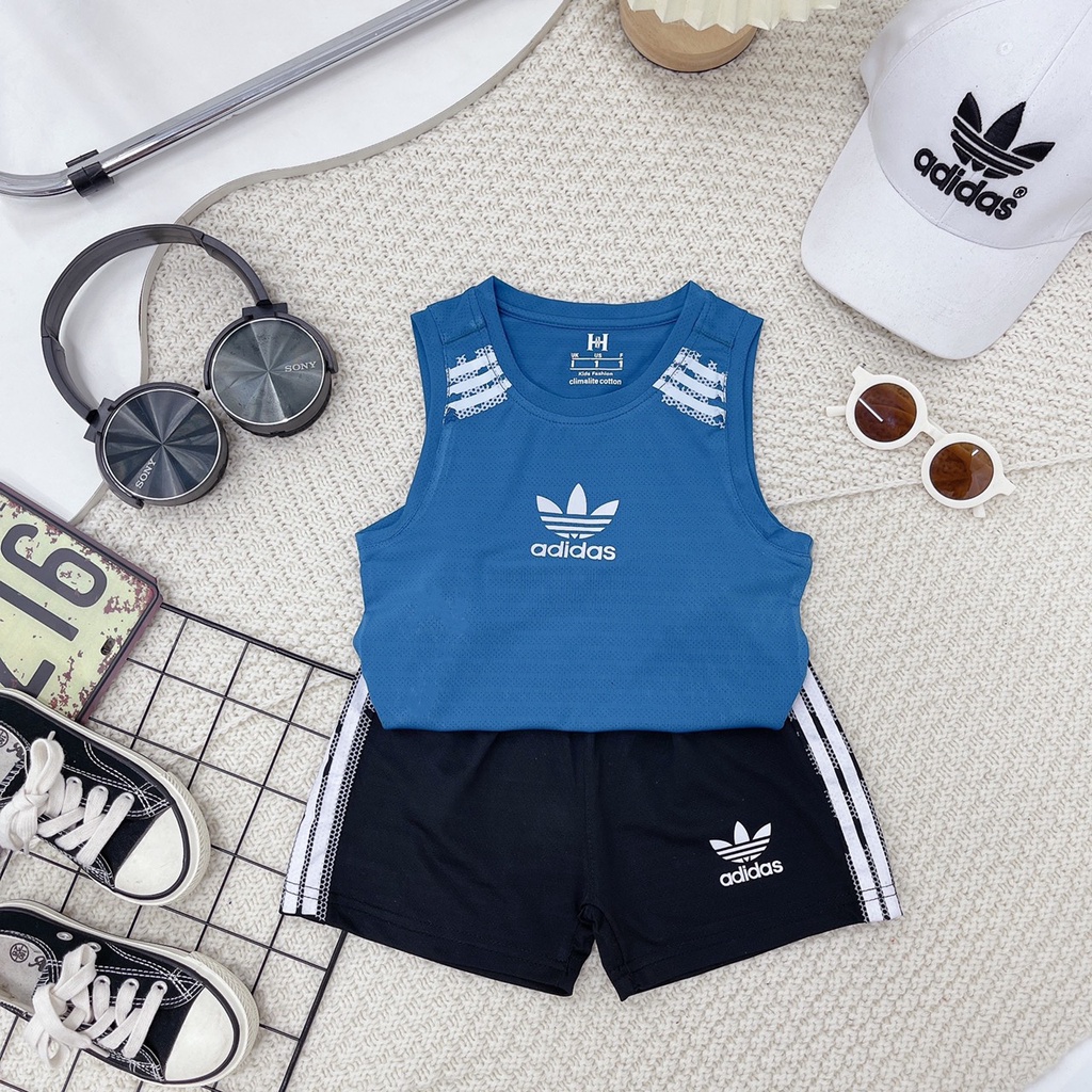 Đồ bộ cho bé bộ thể thao ba lỗ thông hơi cho bé trai 16-26 kg - VyVy Kids