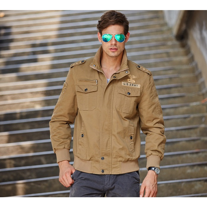 {XẢ LỖ} Áo khoác kaki nam thời trang chất đẹp