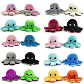 Cute double-sided stuffed octopus