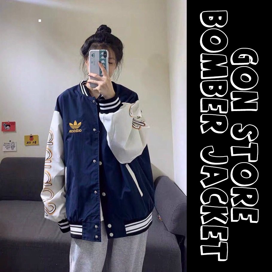 Áo Khoác kiểu dù Bomber unisex form rộng nam nữ 2 lớp CUMEO (Kèm ảnh thật Shop tự chụp) | BigBuy360 - bigbuy360.vn