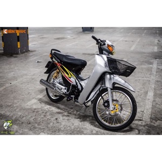 Tem Wave 110 01S Bạc Đen 3 lớp ( 1 bộ )