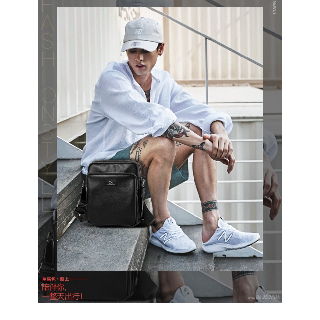 Túi Xách Calvin Klein Chất Liệu Da Cao Cấp Chống Thấm Nước Cho Nam