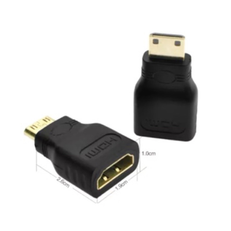 Đầu chuyển đổi Mini HDMI to HDMI Tiêu Chuẩn HDTV 4K 1080P, sản phẩm tiện ích giá sock.