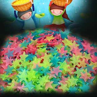 🌟🌟🌟[GÓI 100 CÁI] Ngôi sao dạ quang quẻ Gói 100 loại ngôi sao phát sáng dán tường trang hoàng phòng ngủ 💕FREESHIP💕