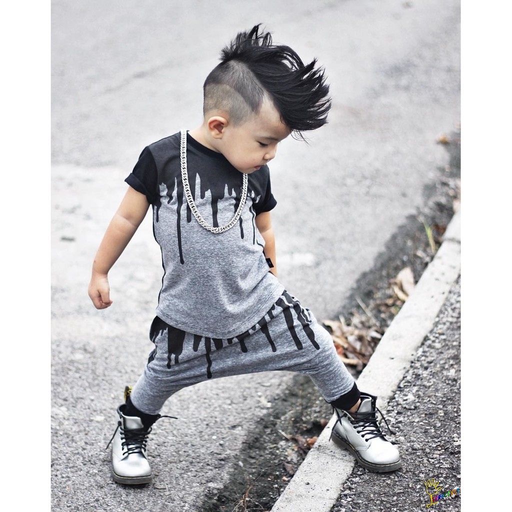 ❤XZQ-2pcs Newborn Toddler Infant Kids Baby Boy Clothes T-shirt Tops+Pants Outfits Set