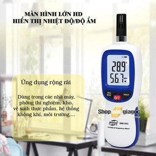 Máy Đo Nhiệt Độ Và Độ Ẩm Benetech GM1363