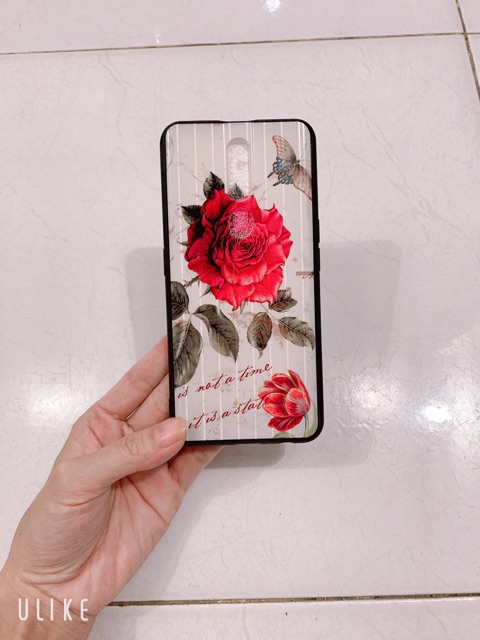 Ốp hoa hồng đỏ oppo F11 Pro,F11Pro