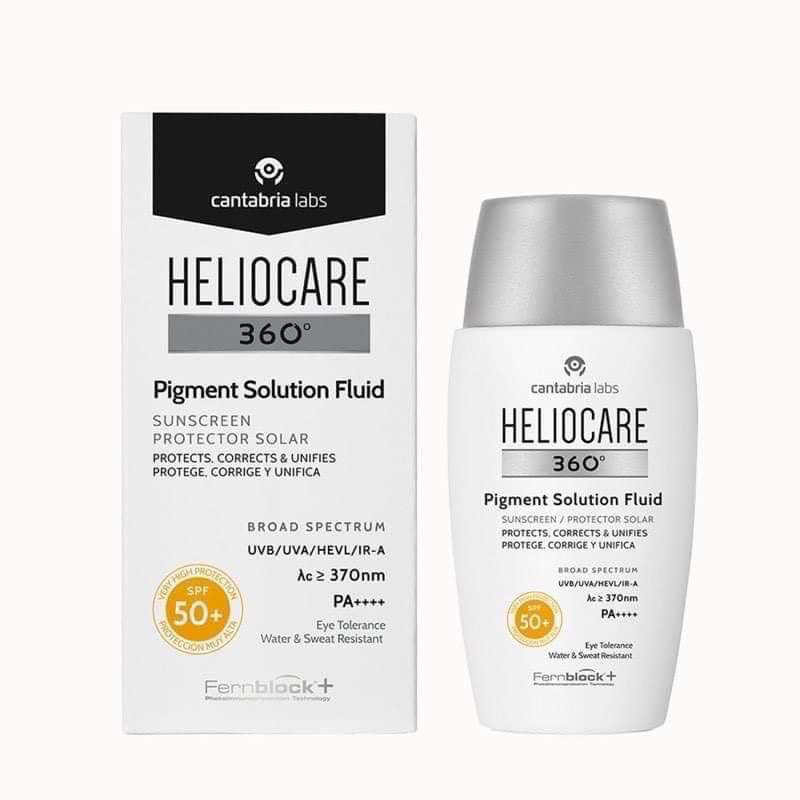 Kem chống nắng Heliocare 360 ​​Pigment Solution Fluid SPF50 + 50ml