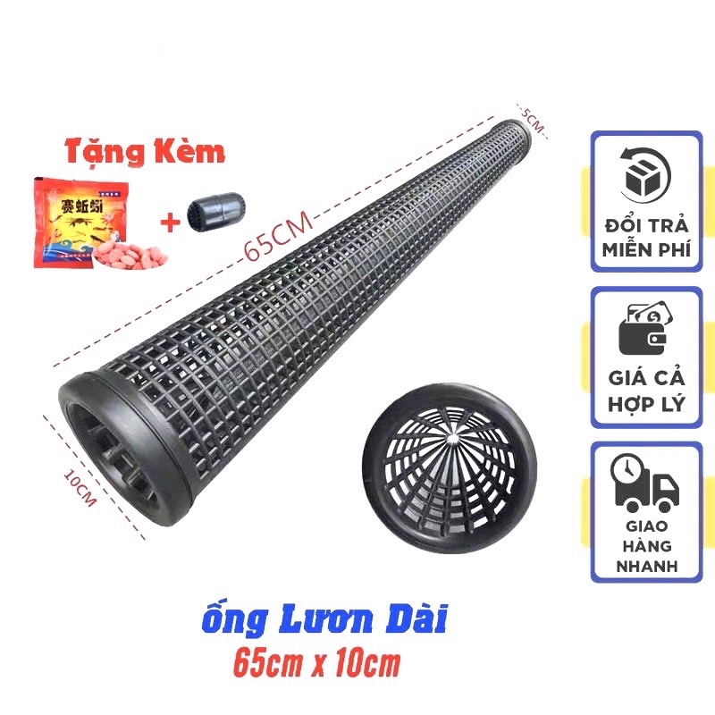 Ống Trúm Bẫy Lươn , Chạch Dài 62cm x 10cm - Chất Lượng Cao Loại 1 Siêu Bền