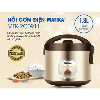 Nồi cơm điện Matika MTK-RC0911