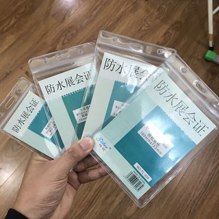 20 Cái Bao đựng thẻ, bảng thẻ, thẻ học sinh sinh viên, cán bộ công nhân viên kiểu dọc( bao nhựa dẻo mọi kích thước)