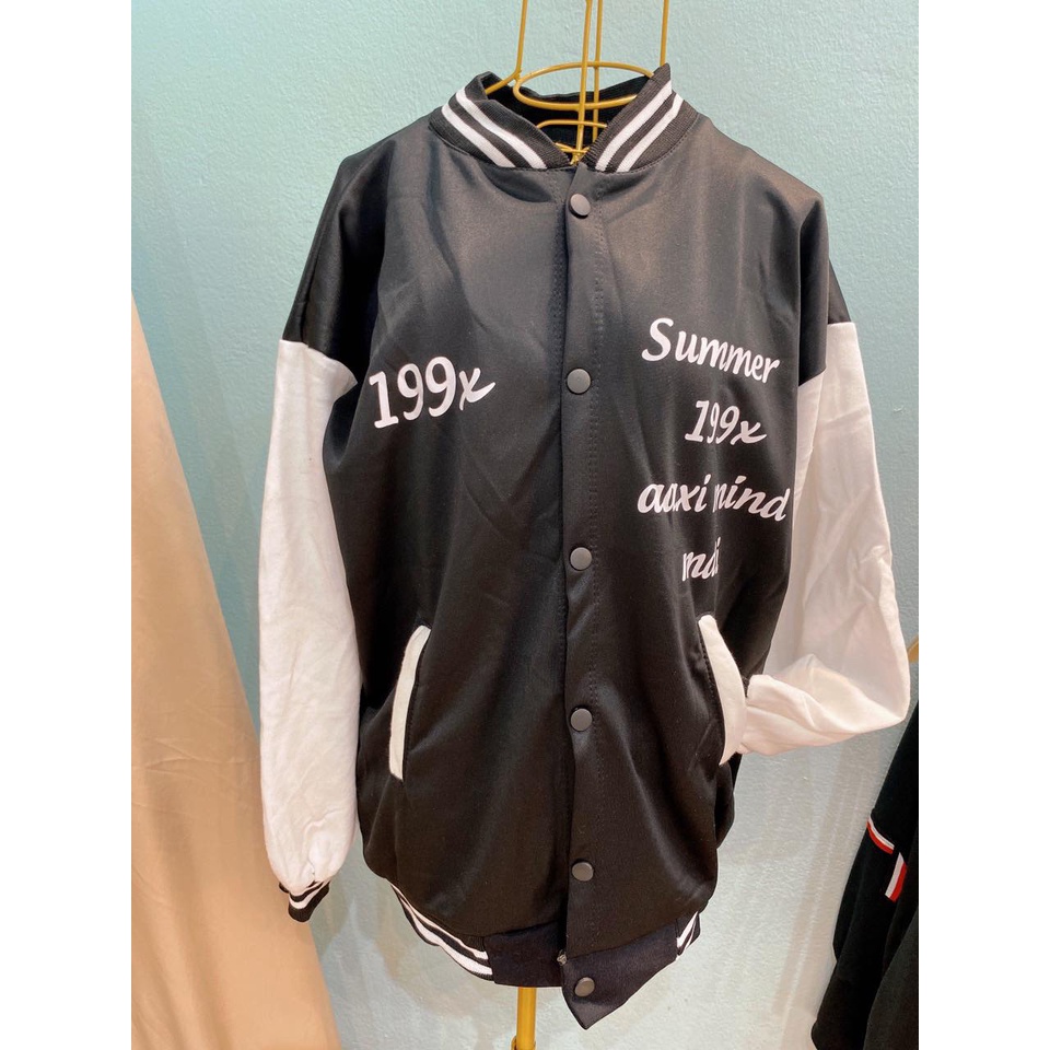 ( SIÊU RẺ) - Áo Khoác Bomber 199x From Rộng Kèm  Chất Nỉ Ngoại Xịn Sò - ZADOLA FASHION