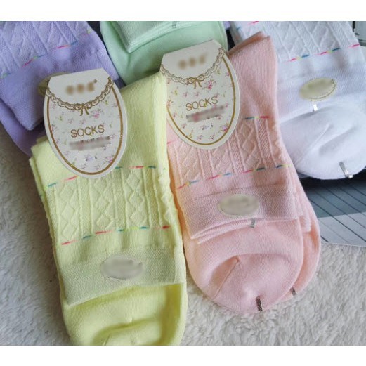 Tất caro kiểu  tất cổ cao tất pastel TAT1