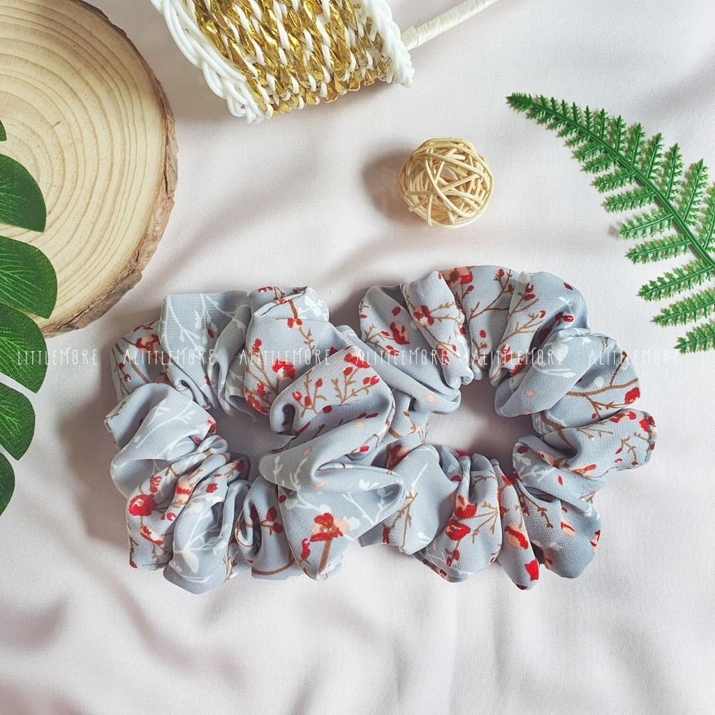 Dây Buộc Tóc Scrunchies AlittleMORE Hoa Nhí Xinh Xắn Nữ Tính Đủ Size Cột Tóc Đẹp Dễ Thương