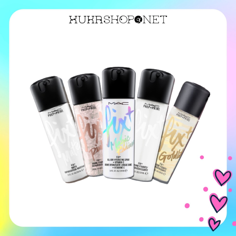 Chai xịt khoáng cố định lớp trang điểm Makeup MAC Prep + Prime Face Fix Spray 100ml