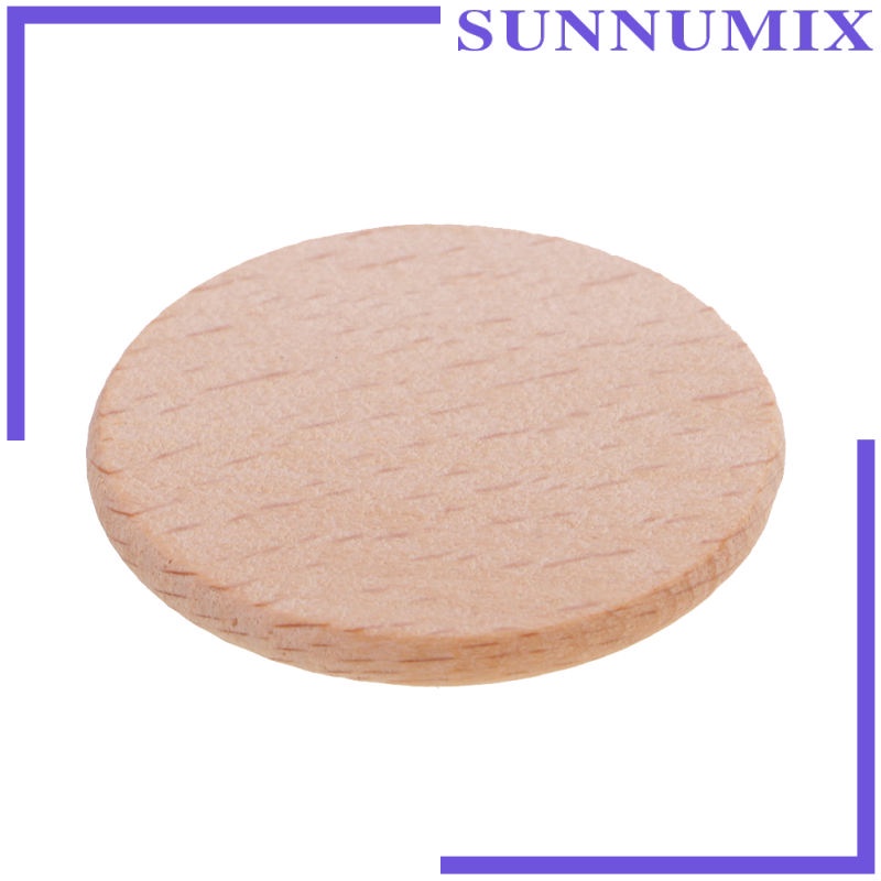 Bộ 20 Miếng Gỗ Tròn Tự Nhiên 36mm Dùng Trang Trí Nghệ Thuật DIY