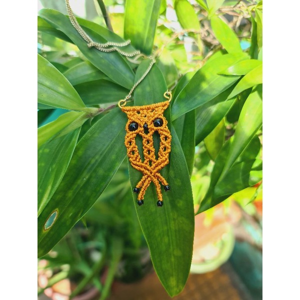 Dây chuyền handmade hình chim cú mèo