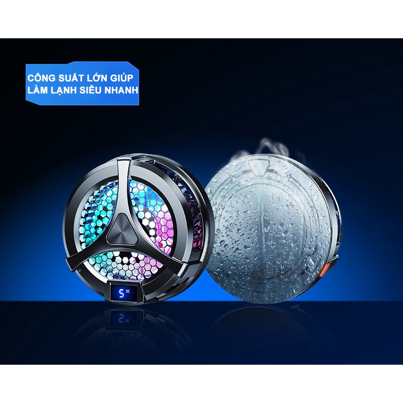 Quạt tản nhiệt điện thoại X36 siêu lạnh, làm mát bằng sò lạnh siêu mát giúp ổn đinh fps khi chơi game