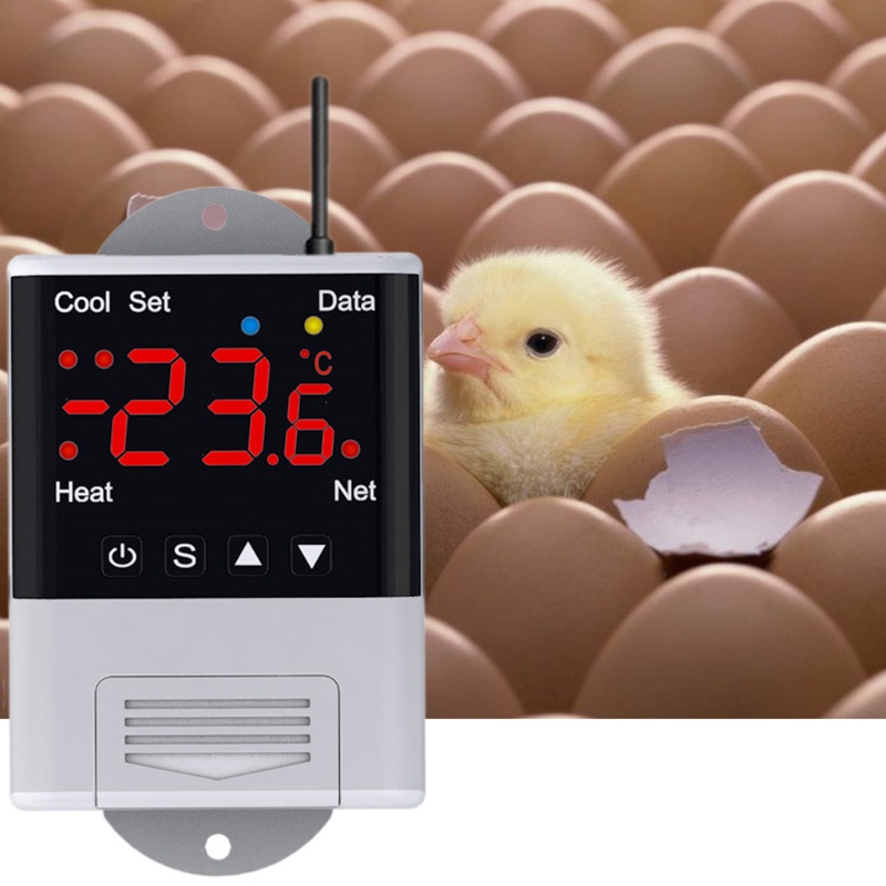 Bộ Điều Khiển Nhiệt Độ Điện Thoại WIFI DS18B20 110V-230VAC 10A 2 Đầu Ra