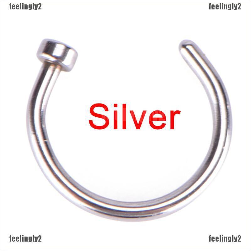 ❤Mặt Trời❤ Khuyên Mũi Tròn Nhiều Màu Sắc Thời Trang